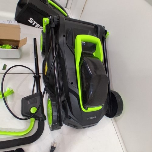 STEELITE CORDLESS ELECTRIC LAWN MOWER - 5-POSITION HEIGHT ADJUSTMENT WITH 8 GALLON GRASS BAG - BATTERY AND CHARGER INCLUDED - 13'' - 21V - ( MODEL: ‎DG500 ) image 10