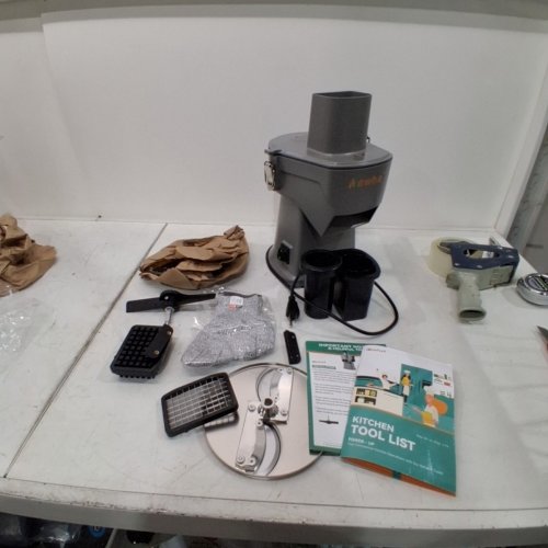NEWHAI 4 IN 1 MULTIFUNCTIONAL COMMERCIAL VEGETABLE SLICER AND FRUIT PROCESSOR WITH BLADES (MODEL: DZ-2) image 4