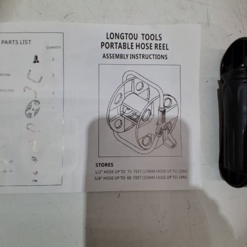 LONGTOU TOOLS PORTABLE HOSE REEL - BLACK image 3