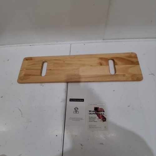 KING MILLS PLUS SIZE PINEWOOD EXTRA WIDE AND THICK TRANSFER BOARD/SLIDE BOARD FOR TRANSFERRING TO WHEELCHAIR, BED OR CAR - 30"X8" - PINEWOOD image 2