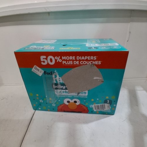 200PK PAMPERS BABY DRY ULTRA, FRAGRANCE FREE - SIZE 1 - ELMO image 2