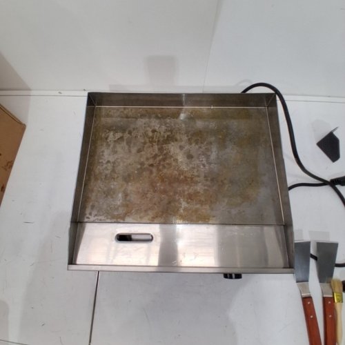 STAINLESS STEEL COMMERCIAL ELECTRIC GRIDDLE - 1750W/ 17.72" X 11.81" - SILVER (MODEL: YS-450) image 8