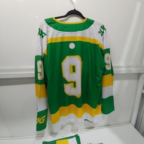 MENS LUG NORTHERN STARS HOCKEY JERSEY AND SOCKS - #9 - MEDIUM - GREEN image 5