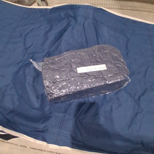 OVERMONT CAMPING COT WITH MATTRESS - EXTRA WIDE 28" - BLUE image 3