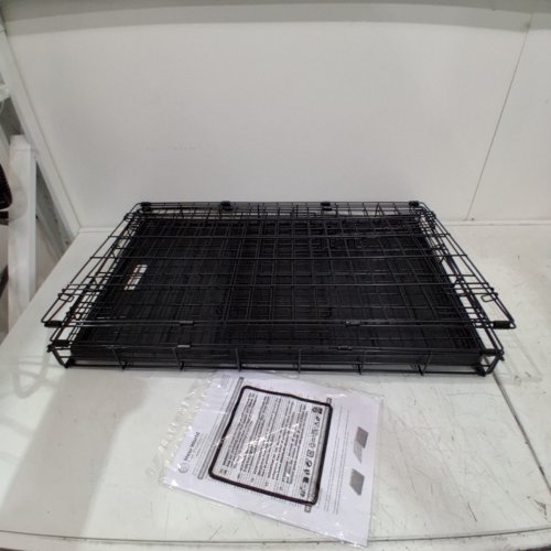 NEW WORLD PET PRODUCTS FOLDING DOG CRATE WITH LEAK PROOF PAN FOR MEDIUM / SMALL BREEDS - 30" X 21" X 19" - BLACK (MODEL: B30) image 2
