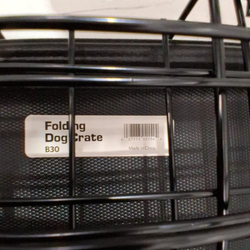 NEW WORLD PET PRODUCTS FOLDING DOG CRATE WITH LEAK PROOF PAN FOR MEDIUM / SMALL BREEDS - 30" X 21" X 19" - BLACK (MODEL: B30) image 3