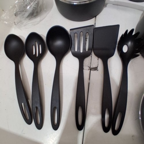 18PC TRAMONTINA PRIMAWARE NONSTICK COOKWARE SET - GREY\BLACK image 3