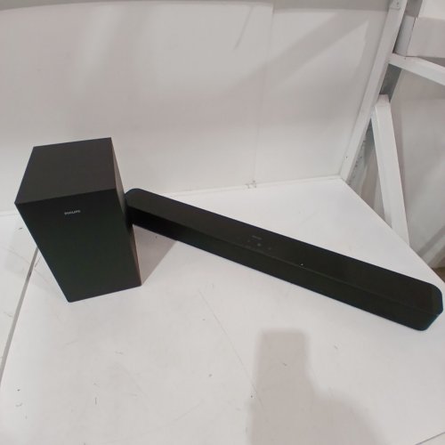 PHILIPS 2.1 CHANNEL BLUETOOTH SOUNDBAR SPEAKER WITH WIRELESS SUBWOOFER - BLACK (MODEL:TAB4500/37) image 4