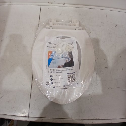 GARVEE ELONGATED SOFT CLOSE EASY CLEAN PLASTIC TOILET SEAT - 19" - WHITE - (MODEL: PHO_11GXK800) image 3