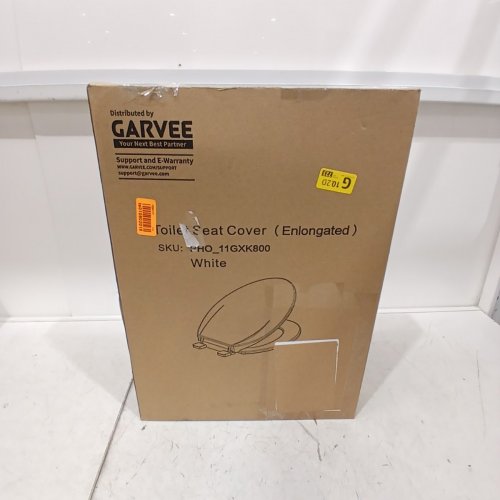 GARVEE ELONGATED SOFT CLOSE EASY CLEAN PLASTIC TOILET SEAT - 19" - WHITE - (MODEL: PHO_11GXK800) image 4