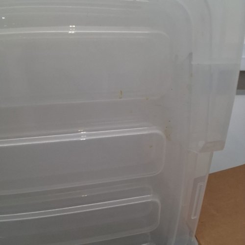 6PK IRIS PLASTIC STORAGE BINS WITH LIDS - 45QT - CLEAR (MODEL: CNCB-55) image 4