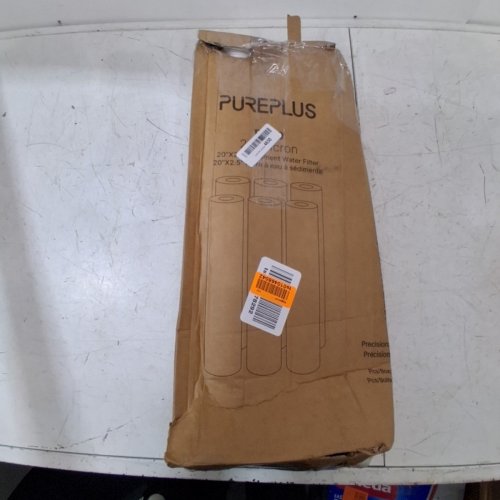 4PK PUREPLUS 5 MICRON WHOLE HOUSE SEDIMENT HOME WATER FILTER REPLACEMENT CARTRIDGE - 20" X 2.5" - WHITE (MODEL: PP20) image 5