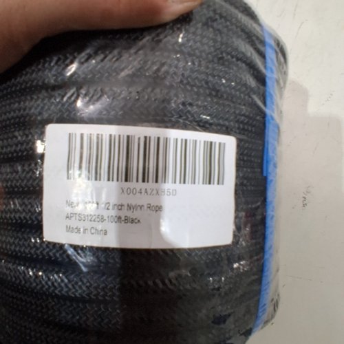 ERINAIK NYLON ROPE, POLYESTER DOUBLE BRAIDED ROPE - 100FT X 1/2" - BLACK image 4