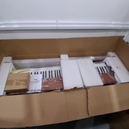 STRICH DIGITAL PIANO WITH 88 KEYS - HAMMER ACTION WEIGHTED KEYBOARD - FULL SIZED ELECTRIC PIANO WITH USB/MIDI/WIRELESS CONNECT - WALNUT (MODEL: SDP-300S) image 2