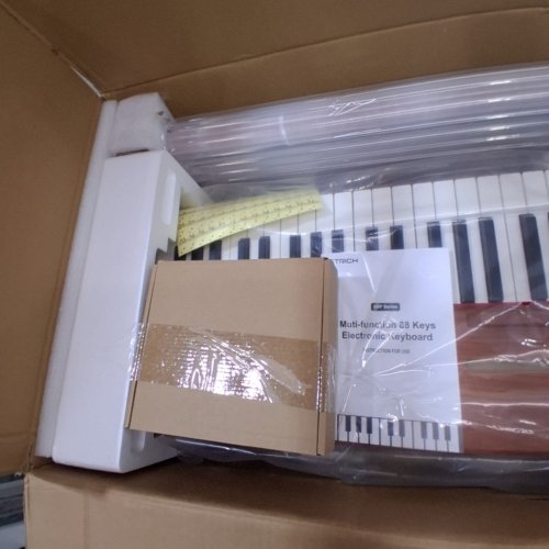 STRICH DIGITAL PIANO WITH 88 KEYS - HAMMER ACTION WEIGHTED KEYBOARD - FULL SIZED ELECTRIC PIANO WITH USB/MIDI/WIRELESS CONNECT - WALNUT (MODEL: SDP-300S) image 3