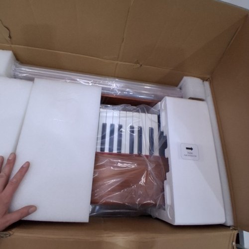 STRICH DIGITAL PIANO WITH 88 KEYS - HAMMER ACTION WEIGHTED KEYBOARD - FULL SIZED ELECTRIC PIANO WITH USB/MIDI/WIRELESS CONNECT - WALNUT (MODEL: SDP-300S) image 4
