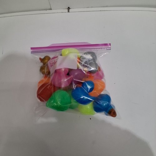 20PK MINIATURE NEON GLITTER RUBBER DUCKS - 2" - ASSORTED COLORS image 3