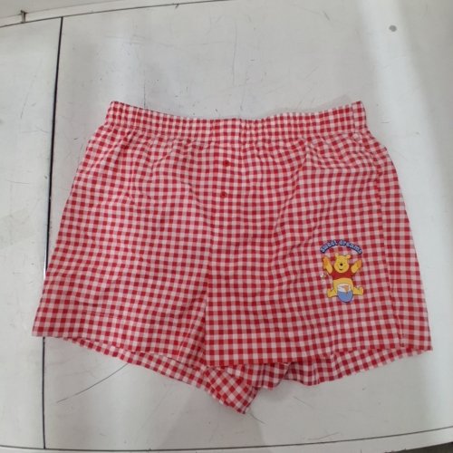 WOMENS GINGHAM WINNIE THE POOH SLEEP SHORTS - LARGE - RED /WHITE image 2