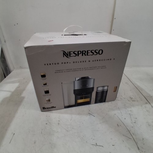 NESPRESSO VERTUO POP+ DELUXE BY BREVILLE ESPRESSO/COFFEE MAKER WITH AEROCHINO BLUETOOTH & WIFI CONNECTION - TITAN BLACK (MODEL: BNV125TTN) image 9