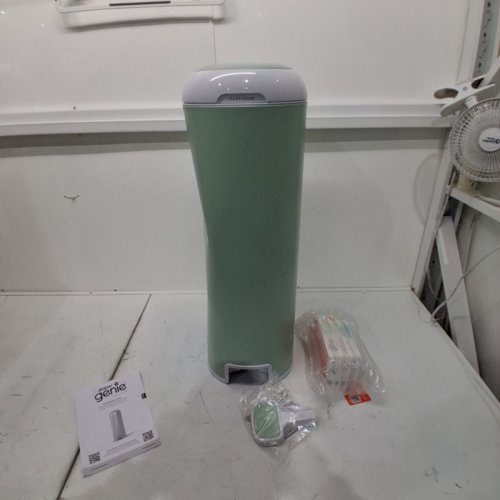 DIAPER GENIE PLATINUM STAINLESS STEEL DIAPER PAIL - 27" - GREY image 2