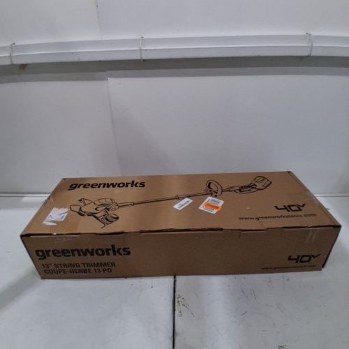 GREENWORKS LITHIUM-ION CORDLESS STRING LAWN TRIMMER *TOOL ONLY* - 40V - 13" PATH - GREEN (MODEL: STF305) image 4