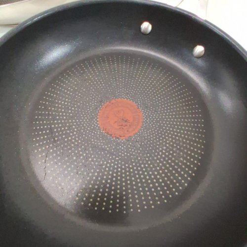 2PK JAMIE OLIVER TEFAL STAINLESS STEEL FRYING PANS - 7.8" AND 9.4" - BLACK image 3