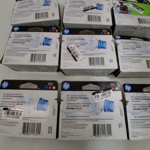9 *EXPIRED* HP 933 INK CARTRIDGES FOR SELECT OFFICEJET PRINTERS - CYAN, YELLOW, MAGENTA (MODEL: N9H56FN) image 2