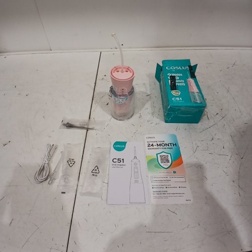 COSLUS ORAL IRRIGATOR PORTABLE WATER TEETH FLOSSER WITH 3 MODES & 6 PRESSURE SETTINGS - PINK (MODEL: C51) image 3