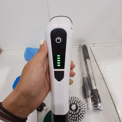 LEEBEIN ELECTRIC SPIN SCRUBBER WITH 7 ATTACHMENT HEADS - WHITE (MODEL: MZ-003) image 2