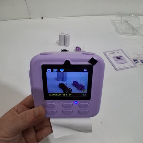 KID'S DIGITAL TOY CAMERA WITH INSTANT PRINT PHOTO & 1080P HD VIDEO - PURPLE (MODEL: P79) image 3