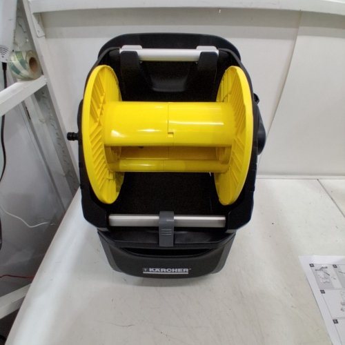 KARCHER PREMIUM HOSE REEL PORTABLE/WALL MOUNT - YELLOW/GREY/ BLACK (MODEL: HR7.300) image 2