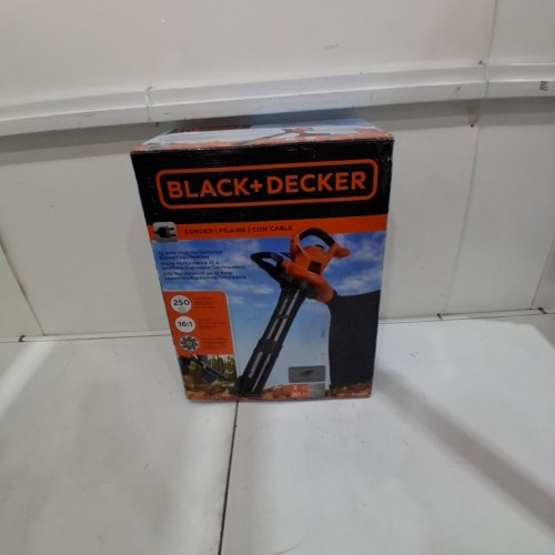 BLACK AND DECKER CORDED ELECTRIC LEAF BLOWER/VACUUM/MULCHER - 250MPH/12AMP - BLACK/ORANGE (MODEL: BV6600) image 7