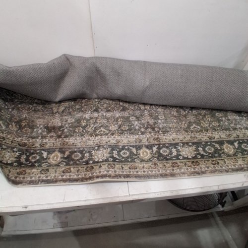 PURECOZY WASHABLE VINTAGE LOW PILE AREA RUG - 8FT X 10FT - RETRO BROWN image 3