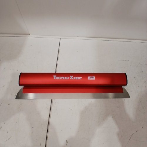 TOOLTECH XPERT ALUMINUM DRYWALL SKIMMING TOOL - 24" - RED/SILVER (MODEL: 120233) image 2