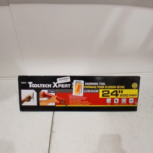 TOOLTECH XPERT ALUMINUM DRYWALL SKIMMING TOOL - 24" - RED/SILVER (MODEL: 120233) image 3