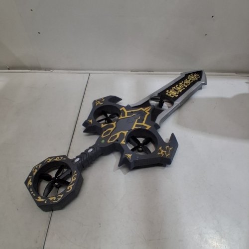 VIKYE REMOTE CONTROL FLYING SWORD DRONE, 3-SPEED, 360° STUNT FLIP - DARK GREY/GOLD image 5