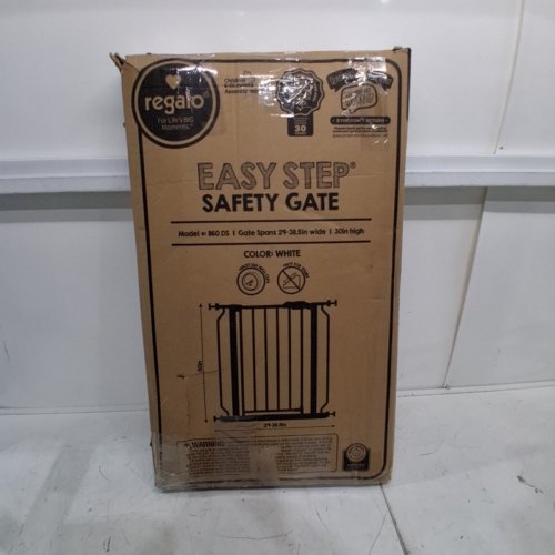 REGALO EASY STEP SAFETY GATE - 29"- 38.5" - WHITE (MODEL : 1160-DS) image 4