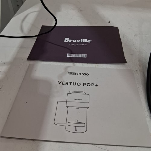 NESPRESSO BY BREVILLE VERTUO POP+ SINGLE SERVE COFFEE & ESPRESSO MACHINE - WHITE - (MODEL: BNV121WHT1BUC1) image 5