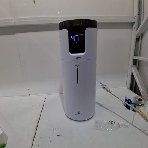 LACIDOLL ULTRASONIC HUMIDIFER TOWER WITH REMOTE CONTROL, AROMA DIFFUSER AND 360° MIST TUBE - 16L - 2000SQ.FT - 50W - WHITE/BLACK - (MODEL#: LCDJSQ-J19) image 3