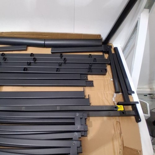 ZINUS METAL PLATFORM BED FRAME WITH STEEL SLAT SUPPORT / MATTRESS FOUNDATION - 16" - QUEEN - BLACK (MODEL: AZ-MPRC-16QS) image 3
