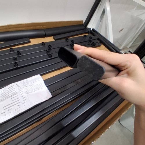 ZINUS METAL PLATFORM BED FRAME WITH STEEL SLAT SUPPORT / MATTRESS FOUNDATION - 16" - QUEEN - BLACK (MODEL: AZ-MPRC-16QS) image 6