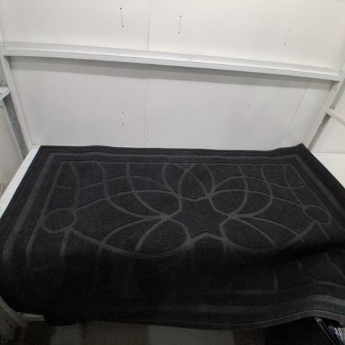 DEXI HEAVY DUTY NON-SLIP ALL WEATHER INDOOR/OUTDOOR DOOR MAT - 4FT X 6FT - GREY/BLACK image 2