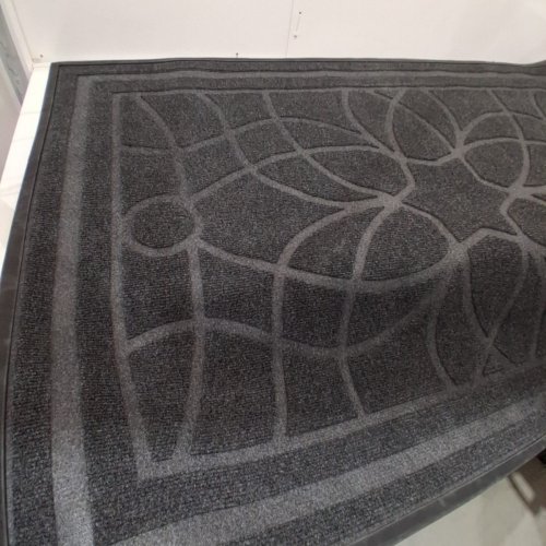 DEXI HEAVY DUTY NON-SLIP ALL WEATHER INDOOR/OUTDOOR DOOR MAT - 4FT X 6FT - GREY/BLACK image 3