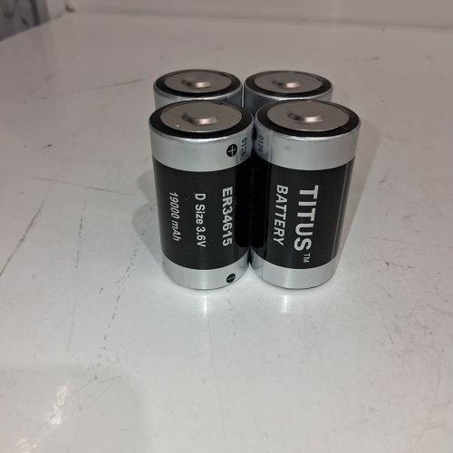 4PK TITUS LITHIUM BATTERIES - D SIZE, 3.6 V, 19000 MAH (MODEL: ER34615) image 2