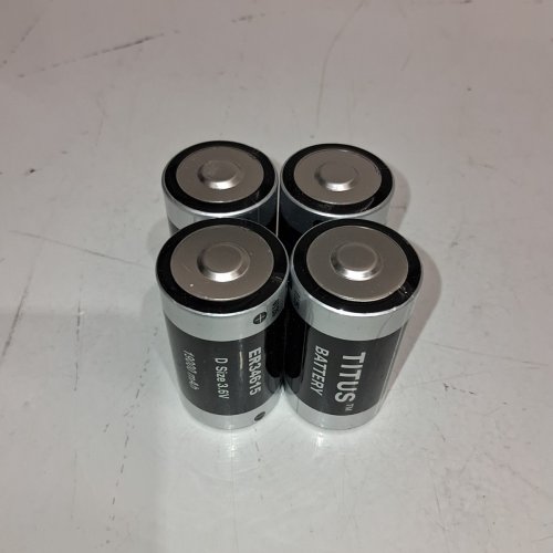 4PK TITUS LITHIUM BATTERIES - D SIZE, 3.6 V, 19000 MAH (MODEL: ER34615) image 3