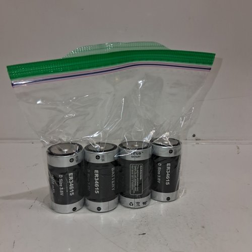4PK TITUS LITHIUM BATTERIES - D SIZE, 3.6 V, 19000 MAH (MODEL: ER34615) image 5