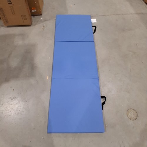 CAP BARBELL ALL PURPOSE FOLDING ANTI TEAR EXERCISE MAT - 72" X 24" X 2" - BLUE - (MODEL: MTIS-9263-BL10P) image 2