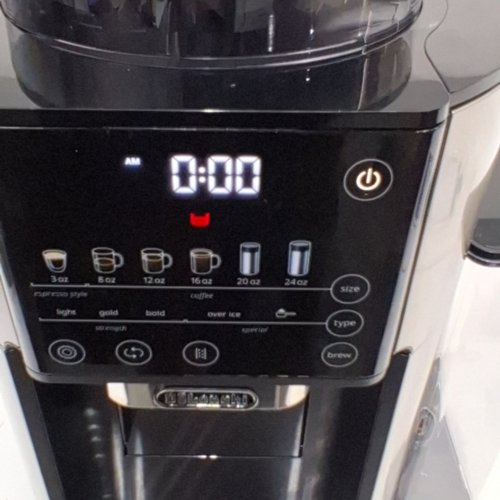 DELONGHI TRUEBREW HOT OR ICED SINGLE SERVE COFFEE MAKER WITH BUILT-IN GRINDER - BLACK/STAINLESS STEEL (MODEL: CAM51025MB) image 2