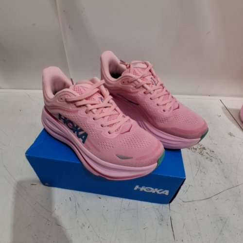 WOMEN'S HOKA BONDI 9 DUSK RUNNING SHOES - 7B - PINK (MODEL : 1162012/RSTP) image 2