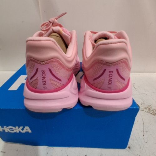 WOMEN'S HOKA BONDI 9 DUSK RUNNING SHOES - 7B - PINK (MODEL : 1162012/RSTP) image 6